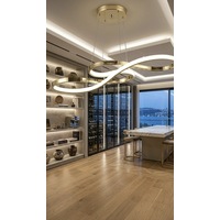Sonsuzluk Serisi Sanatsal Kıvrımlı Eskitme Led Sarkıt Avize - 3 Renk Işıklı Modern Salon Aydınlatma Sonsuzluk Serisi Sanatsal Kıvrımlı Eskitme Led Sarkıt Avize - 3 Renk Işıklı Modern Salon Aydınlatma