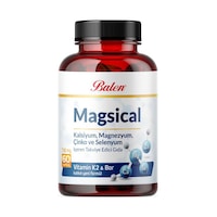 Balen Magsical 730 Mg Kalsiyum Magnezyum Çinko ve Selenyum İçeren Takviye Edici Gıda 60 Kapsül Balen Magsical 730 Mg Kalsiyum Magnezyum Çinko ve Selenyum İçeren Takviye Edici Gıda 60 Kapsül
