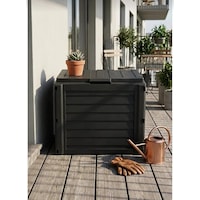 140 Lt Sandık Bahçe Balkon Kiler Depolama Kiler Su Geçirmez, Dayanıklı Plastik Organizer Antrasit 140 Lt Sandık Bahçe Balkon Kiler Depolama Kiler Su Geçirmez, Dayanıklı Plastik Organizer Antrasit
