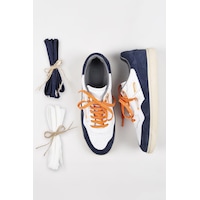 Krahe Artemis Erkek Hakiki Deri El Boyamalı Bağcık Ve Iki Yedek Bağcıklı Beyaz-Açık Mavi Sneakers 001 Krahe Artemis Erkek Hakiki Deri El Boyamalı Bağcık Ve Iki Yedek Bağcıklı Beyaz-Açık Mavi Sneakers 001