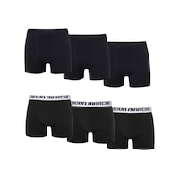 Boun Marche Erkek Boxer Likralı Premium 6'lı Kutu Tom Beyaz - Siyah Gömmeli Boun Marche Erkek Boxer Likralı Premium 6'lı Kutu Tom Beyaz - Siyah Gömmeli