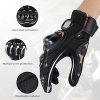 MOONRIDER Probiker Korumalı Motorcu Motosiklet Eldiveni Siyah MOONRIDER Probiker Korumalı Motorcu Motosiklet Eldiveni Siyah