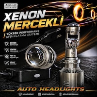 Mercekli H7 Beyaz Led Xenon-ufuk Çizgisi+şimşek Etkili+canbuslı Led Xenon Mercekli H7 Beyaz Led Xenon-ufuk Çizgisi+şimşek Etkili+canbuslı Led Xenon