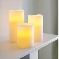 Led Mum Hareketli Işıklı 3 'Lü Set Parafin Kaplı Dış Yüzey Led Mum Hareketli Işıklı 3 'Lü Set Parafin Kaplı Dış Yüzey