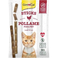 Gimcat Sticks Tavuklu ve Ciğerli Taurinli Kedi Ödül Çubuğu 4'lü 20 G Gimcat Sticks Tavuklu ve Ciğerli Taurinli Kedi Ödül Çubuğu 4'lü 20 G