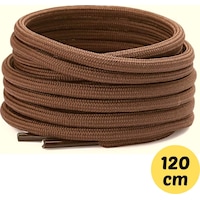 Neystore 120 Cm Extra Sağlam Yuvarlak, Fitilli Bot Bağcığı,kahverengi