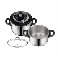 Tefal Clipso Chef Düdüklü Tencere 6 L + 4.5 L Set Gümüş - Gri Tefal Clipso Chef Düdüklü Tencere 6 L + 4.5 L Set Gümüş - Gri