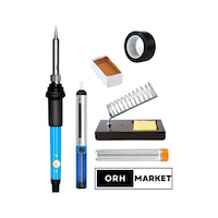 60W Lehimleme Seti – Sıcaklık Ayarlı Havya, Stand, Lehim Pompası, Pasta ve Elektrik Bandı 60W Lehimleme Seti – Sıcaklık Ayarlı Havya, Stand, Lehim Pompası, Pasta ve Elektrik Bandı