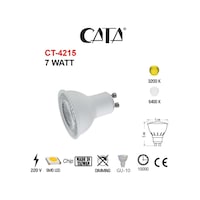 Cata Ct-4215 10 Adet Led Çanak Ampul (7W) Cata Ct-4215 10 Adet Led Çanak Ampul (7W)