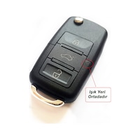 Volkswagen Golf 5 Jetta A5 Caddy 2004-2010 Uyumlu Anahtar Kabı Oto Anahtarlık Volkswagen Golf 5 Jetta A5 Caddy 2004-2010 Uyumlu Anahtar Kabı Oto Anahtarlık