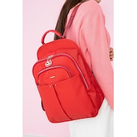 Baginn Saten Kumaş Kadın Sırt Çantası 35 25 Cm Mega Çanta Günlük Kullanıma Uygun Su İtici Kumaş Kırmızı Baginn Saten Kumaş Kadın Sırt Çantası 35 25 Cm Mega Çanta Günlük Kullanıma Uygun Su İtici Kumaş Kırmızı