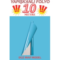 67cm X 10 Metre 1 Adet Yapışkanlı Rulo Düz Mavi Renk Model Mutfak Duvar Kaplama Folyosu Kağıdı 67cm X 10 Metre 1 Adet Yapışkanlı Rulo Düz Mavi Renk Model Mutfak Duvar Kaplama Folyosu Kağıdı
