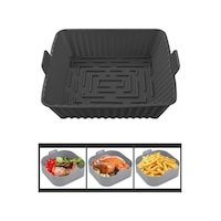 Onikiden Yanmaz Yapışmaz Airfryer Silikon Kare Pişirme Kabı Sl101 - Hava Fritözlerle Uyumlu 20x20cm 001 Onikiden Yanmaz Yapışmaz Airfryer Silikon Kare Pişirme Kabı Sl101 - Hava Fritözlerle Uyumlu 20x20cm 001