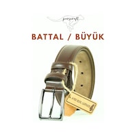 Parscraft Battal Boy / Büyük Beden / Uzun Boy Xxl 3,5 Cm Klasik Kahverengi Erkek Hakiki Deri Kemer Parscraft Battal Boy / Büyük Beden / Uzun Boy Xxl 3,5 Cm Klasik Kahverengi Erkek Hakiki Deri Kemer