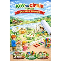 Çiftliğimi Boyuyorum 5 Metre Dev Çiftlik Temalı Boyama Rulosu