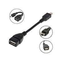 Mini Usb Otg Kablo - 5 Pin Usb Çevirici Kablo Mini Usb Otg Kablo - 5 Pin Usb Çevirici Kablo