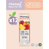Mixmey Şeftali Meyve Barı 12 Adet | Atıştırmalıklar – Vegan, Glutensiz, Koruyucusuz 20gr X 12 Adet Mixmey Şeftali Meyve Barı 12 Adet | Atıştırmalıklar – Vegan, Glutensiz, Koruyucusuz 20gr X 12 Adet