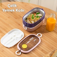 Porsima 66729-1 Stainless Steel Vakumlu Lunch Box Sefer Tası 1300m Porsima 66729-1 Stainless Steel Vakumlu Lunch Box Sefer Tası 1300m