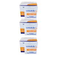 Semateks Steril Kompres Spanç 7,5cm X7,5cm 100 Adet 3 Kutu Semateks Steril Kompres Spanç 7,5cm X7,5cm 100 Adet 3 Kutu