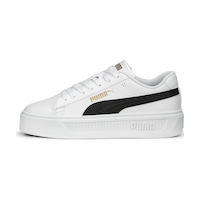 Puma Smash Platform V3 Kadın Spor Ayakkabı Beyaz/Siyah Mint Yeşili Puma Smash Platform V3 Kadın Spor Ayakkabı Beyaz/Siyah Mint Yeşili