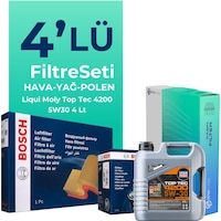 Bosch Opel Astra H 1.3 Dizel Filtre Bakım Seti Liqui Moly Motor Yağlı (2005-2011) 4 Lü - Bosch Opel Astra H 1.3 Dizel Filtre Bakım Seti Liqui Moly Motor Yağlı (2005-2011) 4 Lü -