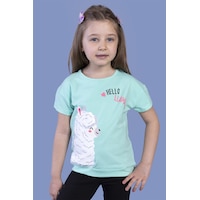 Toontoy Kids Toontoy Kız Çocuk Kuzu Baskılı Tişört Mint Yeşili Toontoy Kids Toontoy Kız Çocuk Kuzu Baskılı Tişört Mint Yeşili