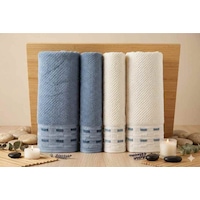 Sculpted Koyu Mavi-krem Best Set Hamam Takımı Sculpted Koyu Mavi-krem Best Set Hamam Takımı