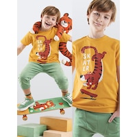 Skater Erkek Çocuk T-shirt Kapri Şort Takım Skater Erkek Çocuk T-shirt Kapri Şort Takım