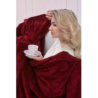 Deluxe Wellsoft Tv Battaniyesi Bordo Çift Kişilik Battaniye 200x220 Cm Bordo Deluxe Wellsoft Tv Battaniyesi Bordo Çift Kişilik Battaniye 200x220 Cm Bordo