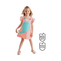 Denokids Denizkızı Pembe Kız Elbise Pembe