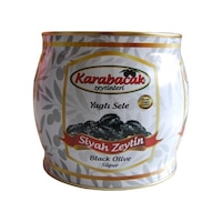 Karabacak Süper Yağlı Sele Siyah Zeytin Teneke 2 KG Karabacak Süper Yağlı Sele Siyah Zeytin Teneke 2 KG