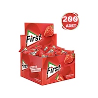First Çilek Aromalı Sakız 200 X 1,7g First Çilek Aromalı Sakız 200 X 1,7g