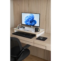 Ergonomik Mdf Monitör Standı Ekran Yükseltici Masaüstü Düzenleyici Organizer Telefon-bardak Bölmeli Ergonomik Mdf Monitör Standı Ekran Yükseltici Masaüstü Düzenleyici Organizer Telefon-bardak Bölmeli
