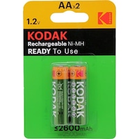 Kodak Şarj Edilebilir Ni-mh Aa Pil 2600 Mah 2 Adet Kodak Şarj Edilebilir Ni-mh Aa Pil 2600 Mah 2 Adet