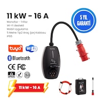 Evwallbox 11 Kw V3 Türkçe Mobil Uygulama 5 Yıl Garanti 5 Metre Tip2 Araç Şarj Kablosu Evwallbox 11 Kw V3 Türkçe Mobil Uygulama 5 Yıl Garanti 5 Metre Tip2 Araç Şarj Kablosu