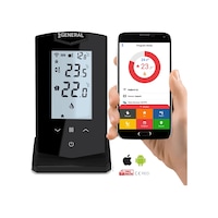 General Life HT500 SET WiFi Akıllı Kablosuz Oda Termostatı Siyah General Life HT500 SET WiFi Akıllı Kablosuz Oda Termostatı Siyah