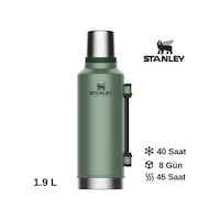 Stanley Legendary Klasik Vakumlu Paslanmaz Çelik Termos 1.9 Lt Yeşil Stanley Legendary Klasik Vakumlu Paslanmaz Çelik Termos 1.9 Lt Yeşil