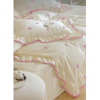 Uçkan Home %100 Pamuk Soft Elegance Tek Kişilik Nevresim Seti Pembe --UH-00058