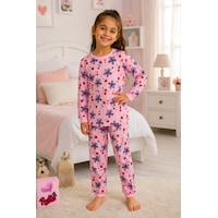 Durukoza %100 Pamuk Kız Çocuk Pijama Takımı Çiçekli 4 Mevsim Pembe Durukoza %100 Pamuk Kız Çocuk Pijama Takımı Çiçekli 4 Mevsim Pembe