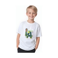 Fyk Kids Erkek Çocuk Yuvarlak Yaka La Surf Erkek Baskılı T-shirt Beyaz Fyk Kids Erkek Çocuk Yuvarlak Yaka La Surf Erkek Baskılı T-shirt Beyaz