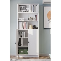 Bili Kitaplık 5 Raflı 2 Kapaklı Çok Amaçlı Ofis Salon Kitap Dosya Rafı Beyaz Beyaz Bili Kitaplık 5 Raflı 2 Kapaklı Çok Amaçlı Ofis Salon Kitap Dosya Rafı Beyaz Beyaz