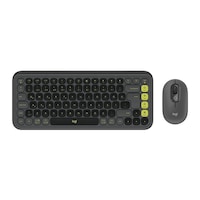 Logıtech Pop Icon Combo, Siyah-yeşil, 920-013075, Kablosuz, Türkçe Q, Klavye Mouse Set Lazer Logıtech Pop Icon Combo, Siyah-yeşil, 920-013075, Kablosuz, Türkçe Q, Klavye Mouse Set Lazer