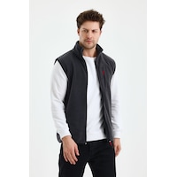 Monox Erkek Tam Fermuarlı Spor Polar Yelek Füme Monox Erkek Tam Fermuarlı Spor Polar Yelek Füme