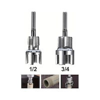 2 Li Set İç Dış Plastik Boru Diş Açma Seti 1/2 Ve 3/4 İnç Borularla Uyumlu 2 Li Set İç Dış Plastik Boru Diş Açma Seti 1/2 Ve 3/4 İnç Borularla Uyumlu
