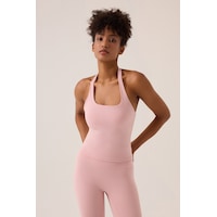 Los Ojos X Ece Pembe Halter Yaka Top Halter Tank Pembe Pembe Los Ojos X Ece Pembe Halter Yaka Top Halter Tank Pembe Pembe