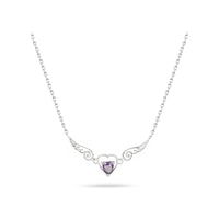 Brezza Lusso Jewelry Ametist Taşlı Melek Kanatlı Minik Kalp Kadın Gümüş Kolye 45 CM Brezza Lusso Jewelry Ametist Taşlı Melek Kanatlı Minik Kalp Kadın Gümüş Kolye 45 CM