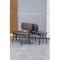 Hayat Serisi Mutfak, Yemek, Bahçe, Kafe, Modern Bench, Puf, 1 Adet - Kahverengi Kahverengi Hayat Serisi Mutfak, Yemek, Bahçe, Kafe, Modern Bench, Puf, 1 Adet - Kahverengi Kahverengi
