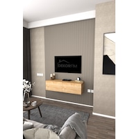 Df17101 Duvara Monte Tv Ünitesi Kapaklı Raflı Tv Sehpası Modern Duvar Raflı Tv Alt Ünitesi Safir Meşe Df17101 Duvara Monte Tv Ünitesi Kapaklı Raflı Tv Sehpası Modern Duvar Raflı Tv Alt Ünitesi Safir Meşe