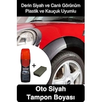 Tamponboyası Oto Siyah Tampon Boyası Plastik Ve Kauçuk Yenileyici Suya Dayanıklı Parlatıcı Tamponboyası Oto Siyah Tampon Boyası Plastik Ve Kauçuk Yenileyici Suya Dayanıklı Parlatıcı