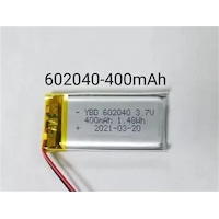 Powermaster 602040 3.7 Volt 400 Mah Lityum Polimer Pil Powermaster 602040 3.7 Volt 400 Mah Lityum Polimer Pil